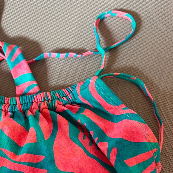 Athena Pink and Teal Swim tankini top size 36 B/C NWT - Picture 3 of 8